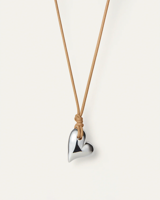 Art Heart Necklace / Silver