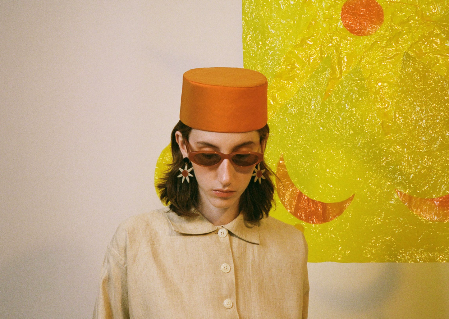 Simone Sunglasses / Orange Brown