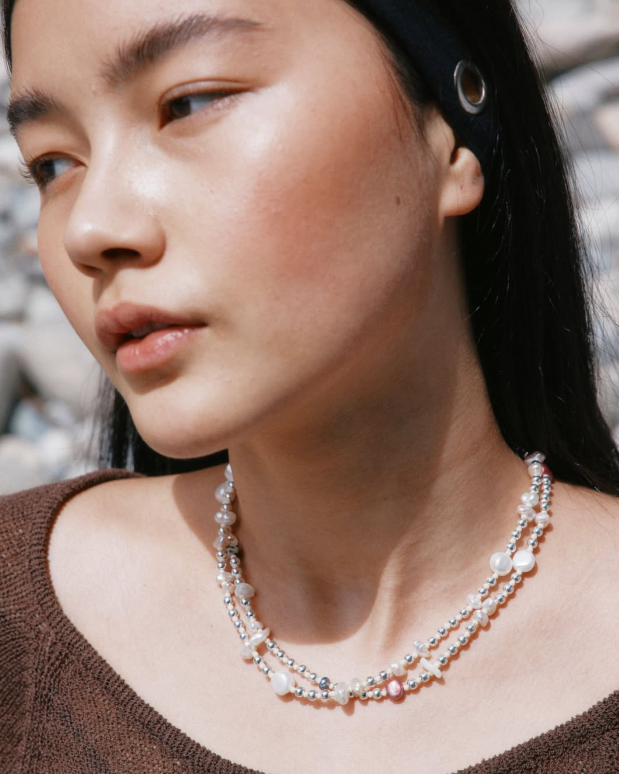 Loren Pearl & Beads Necklace