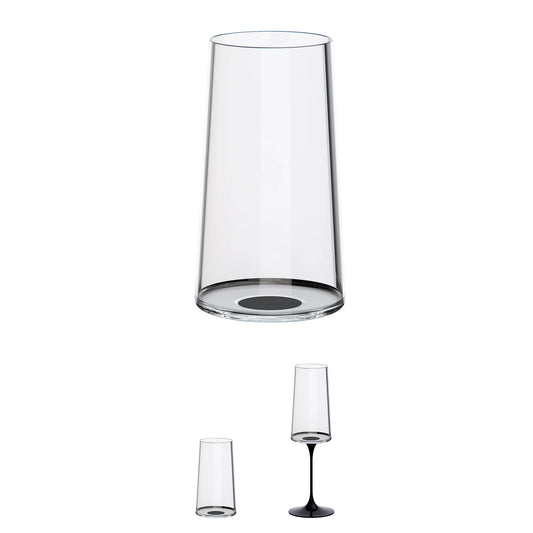 Split Glass 2 Set(Sparkling Wine) Black