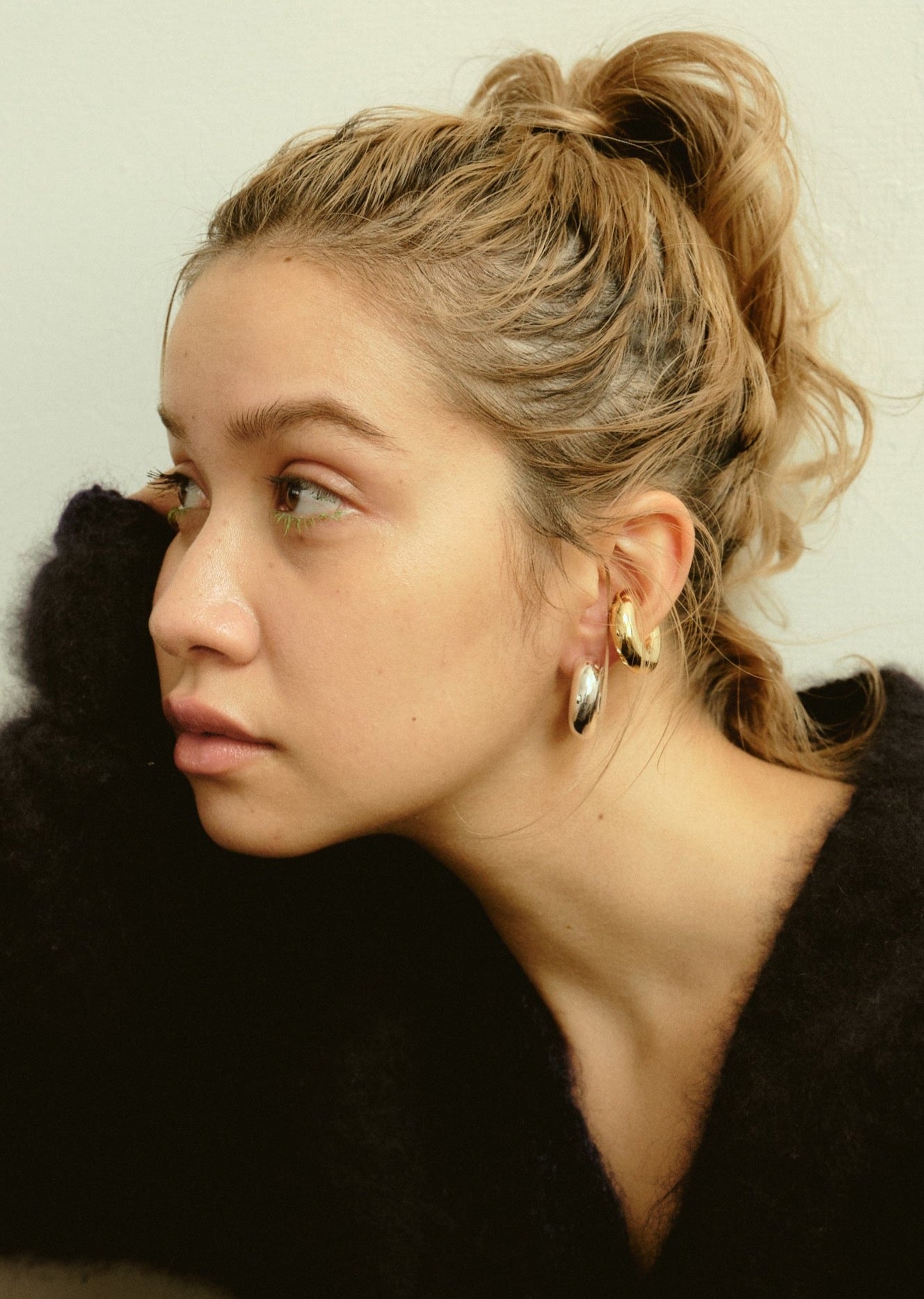 Tome Hoops L / Silver