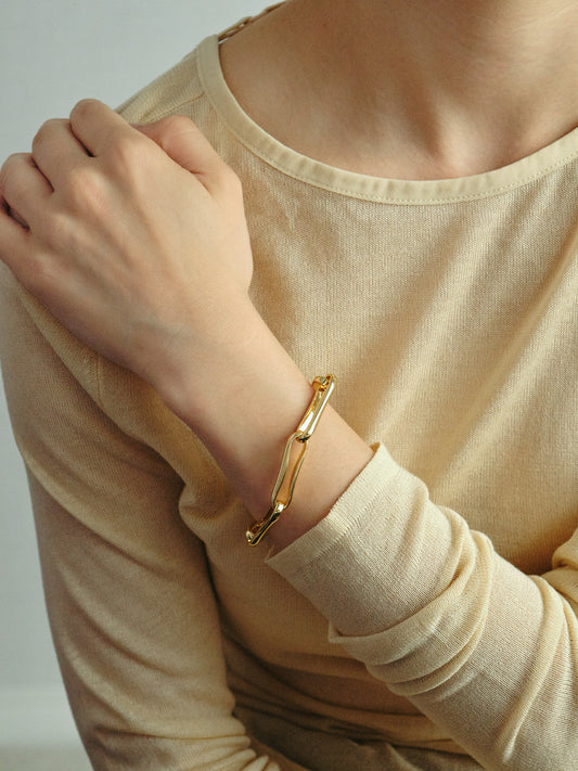 Chunky Link Bracelet / Gold