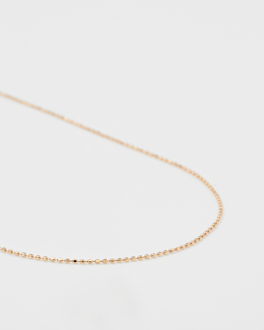 Fine Ball Chain Necklace / 10K