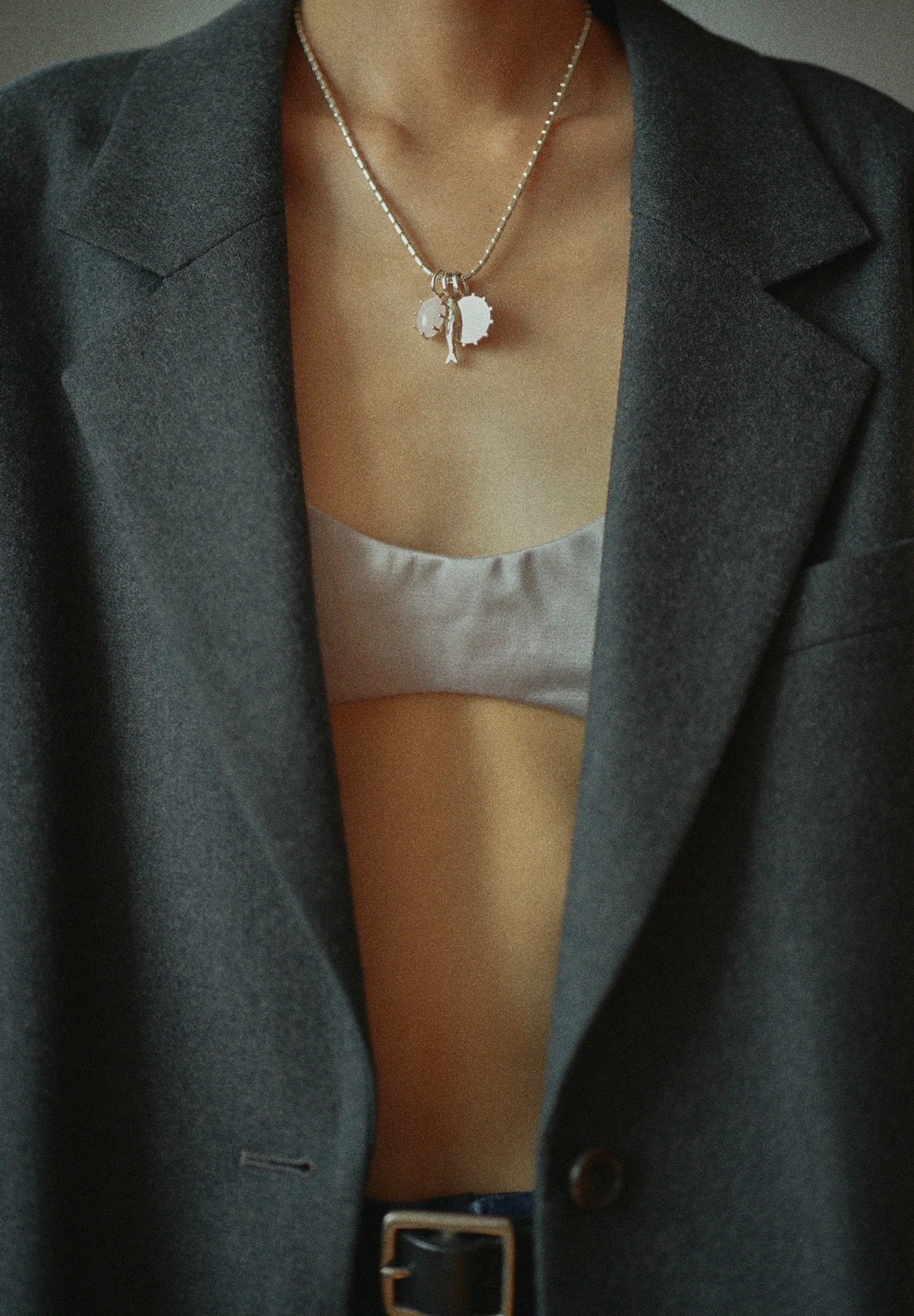 10月1日発送予定【予約商品】Stone Charm Rose Quartz / Silver