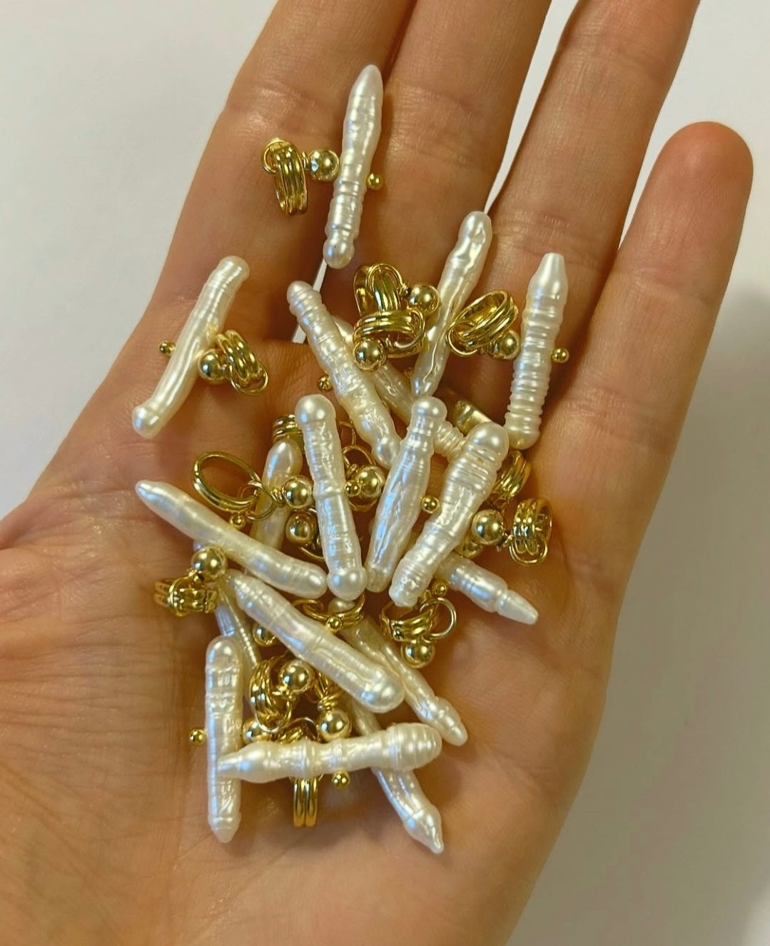 Pearl T Bar Necklace / Black Onyx<予約商品>