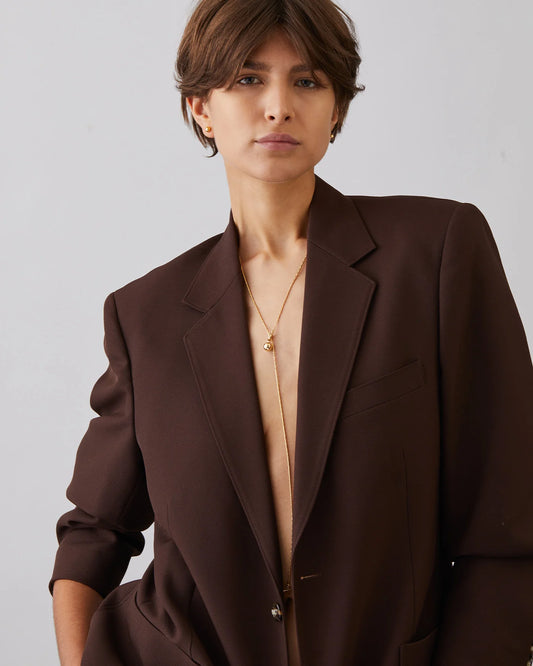 Constance Wrap Chain Necklace / Gold