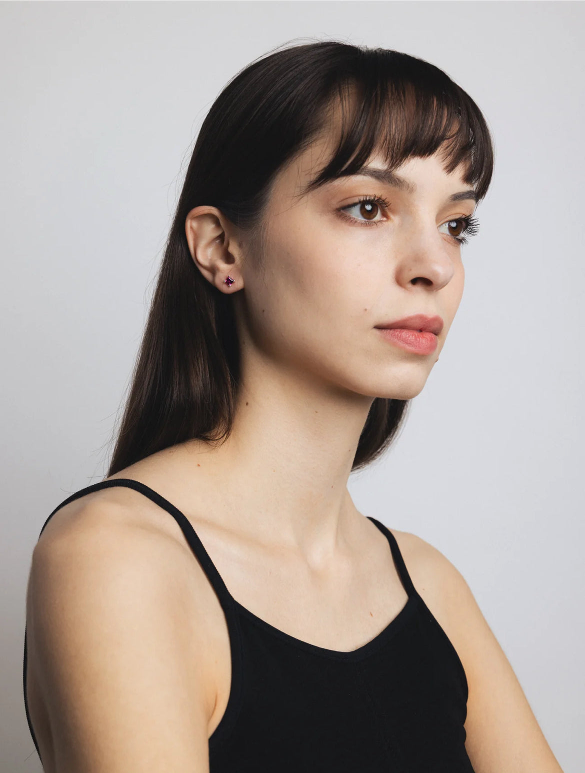 Josie Stone Studs / Silver*Pink Ruby