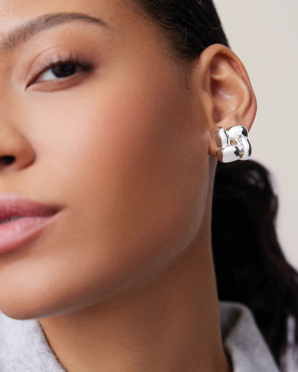 coming soon!【6/13 12:00発売開始】Woven Square Pierce / Silver