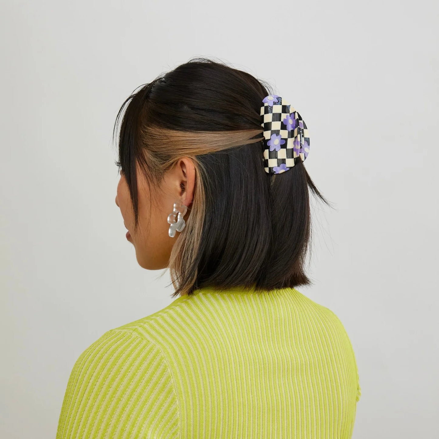 NEW Checker Claw Clip / Blossom