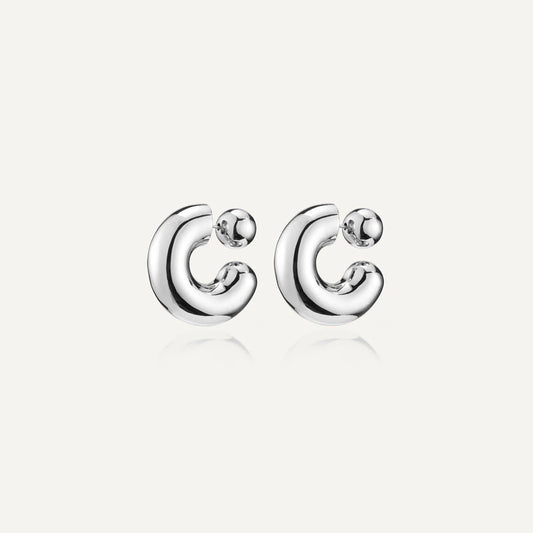 Tome Hoops L / Silver