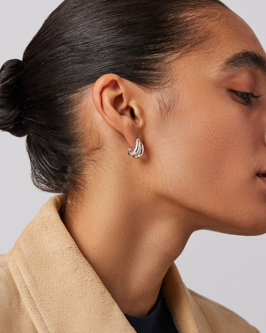 Mini Florence Hoops / Silver