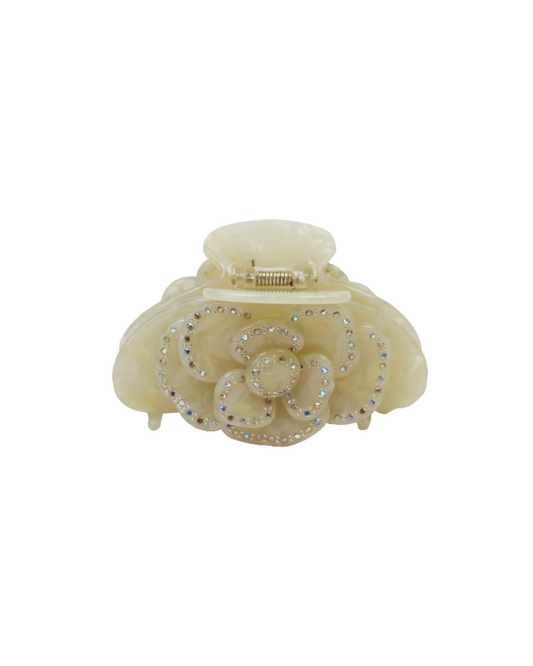 Rose Clip / Ivory marble