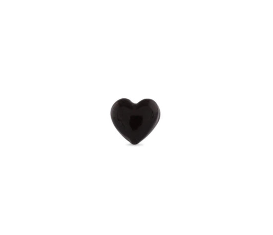 Love Glass Studs / Black