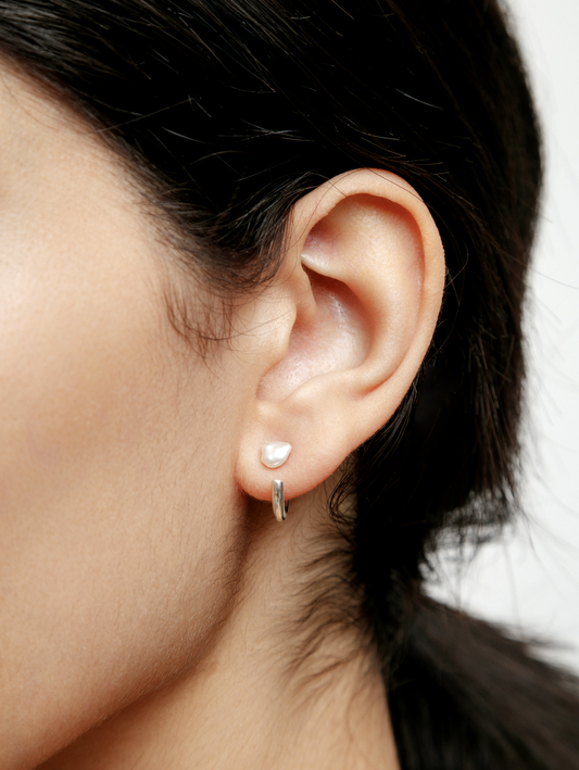 Fraser Pearl & Hoops / Silver