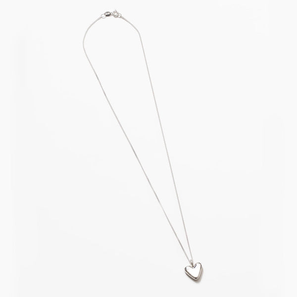 Stevie Heart Necklace / Silver