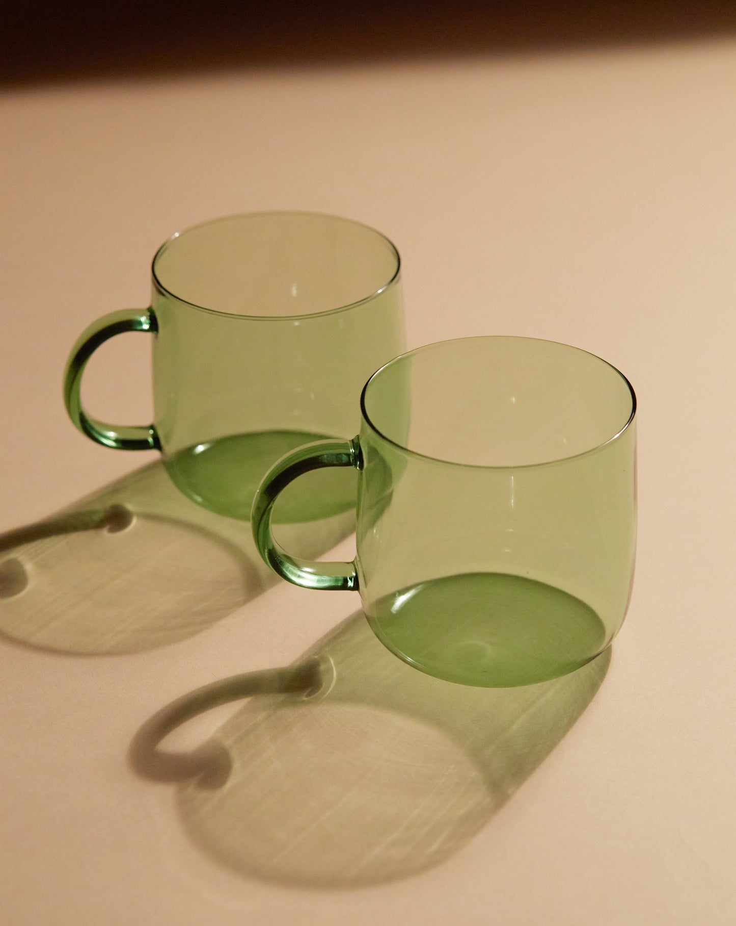 Glass Cup Set / Green