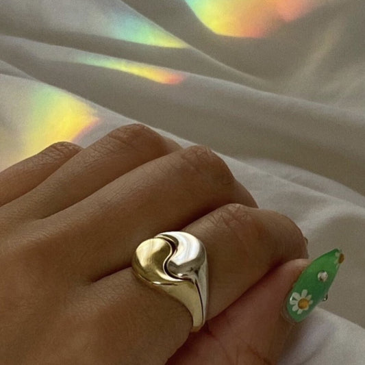 Yin Yang Ring Set