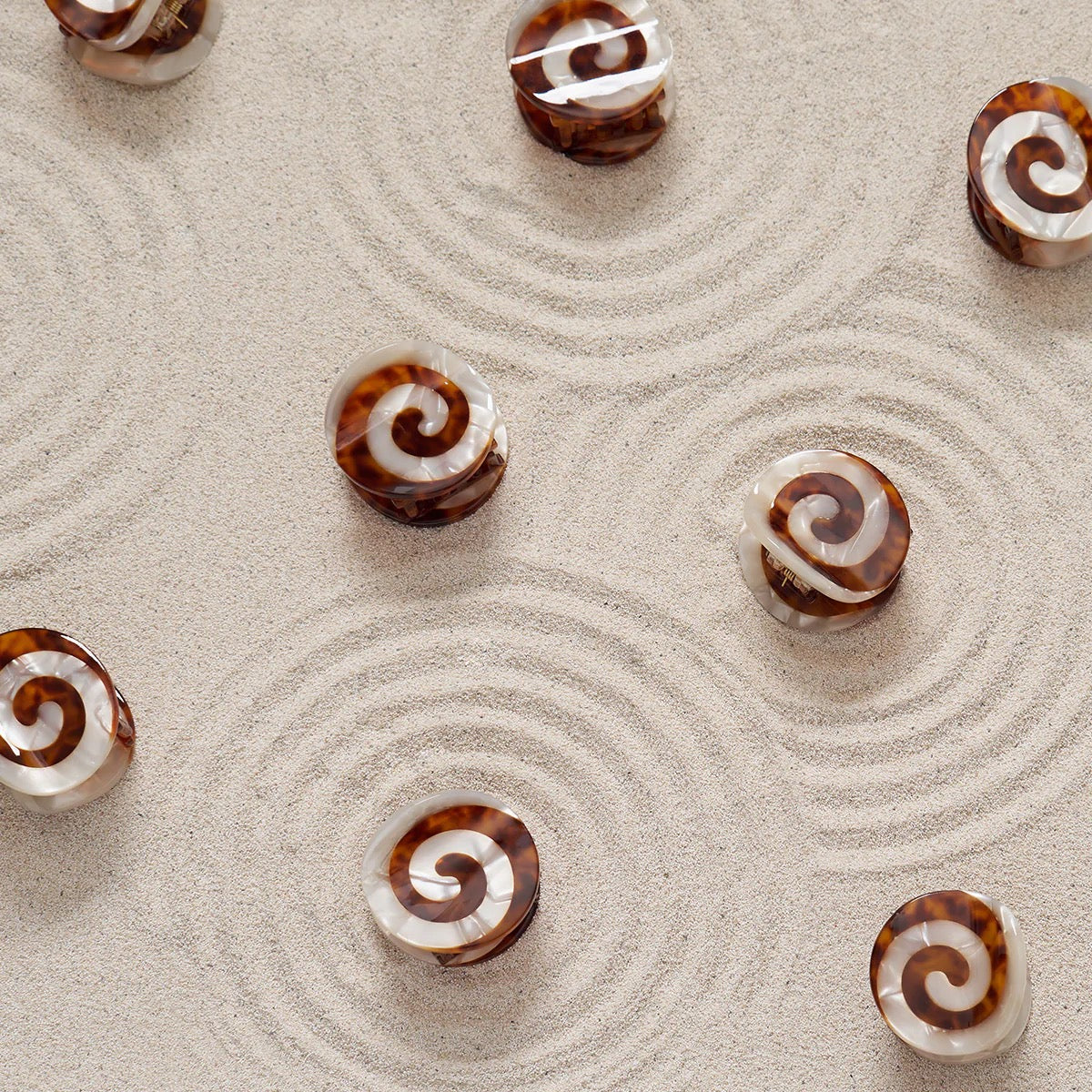 Spiral Claw Set brown – PAULINE STUDIO