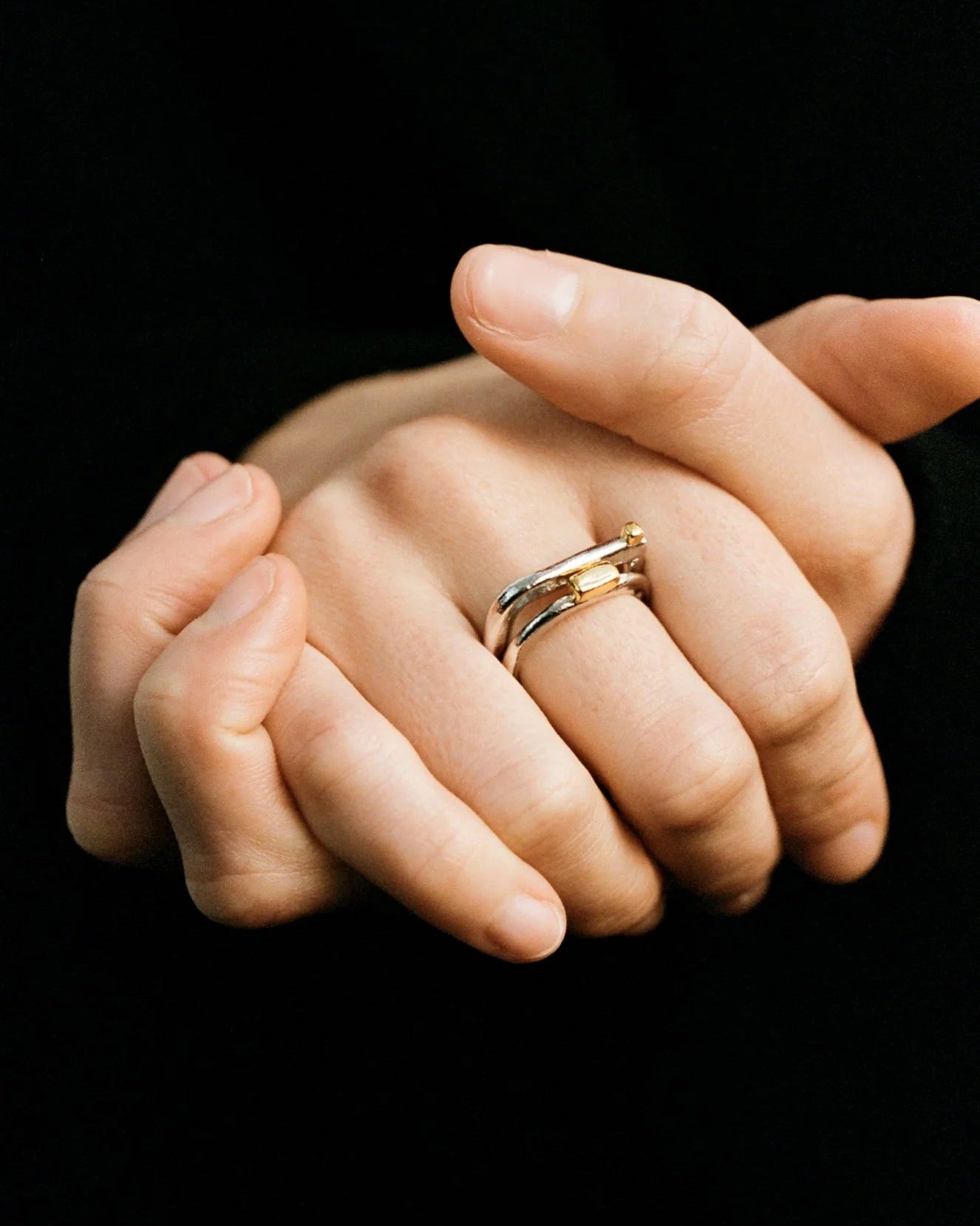 【8/28(金)発売開始】Gold Cube Corners Ring
