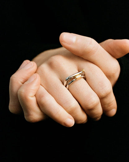 【8/28(金)発売開始】Gold Cube Corners Ring