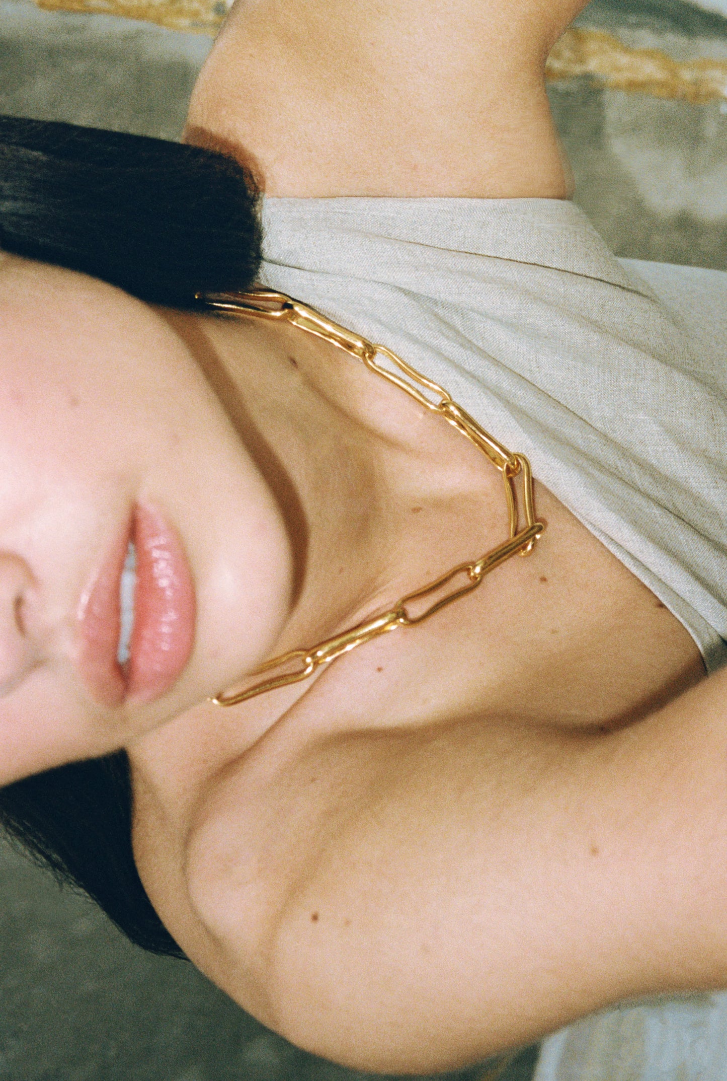 Chunky Link Necklace / Gold