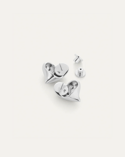 coming soon!【6/13 12:00発売開始】Art Heart Button Pierce / Silver