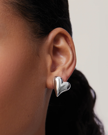 coming soon!【6/13 12:00発売開始】Art Heart Button Pierce / Silver