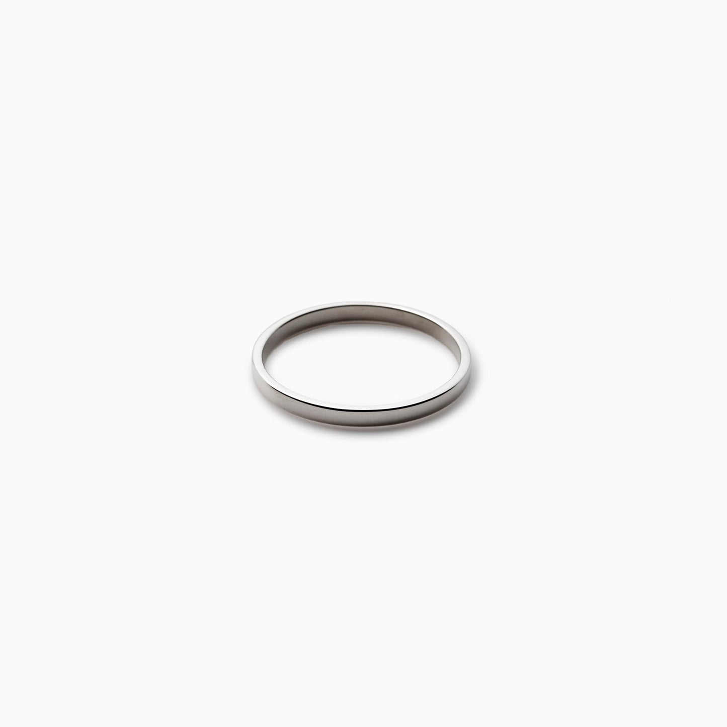 Flat Thick Ring / Silver