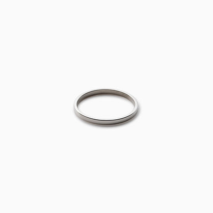 Flat Thick Ring / Silver