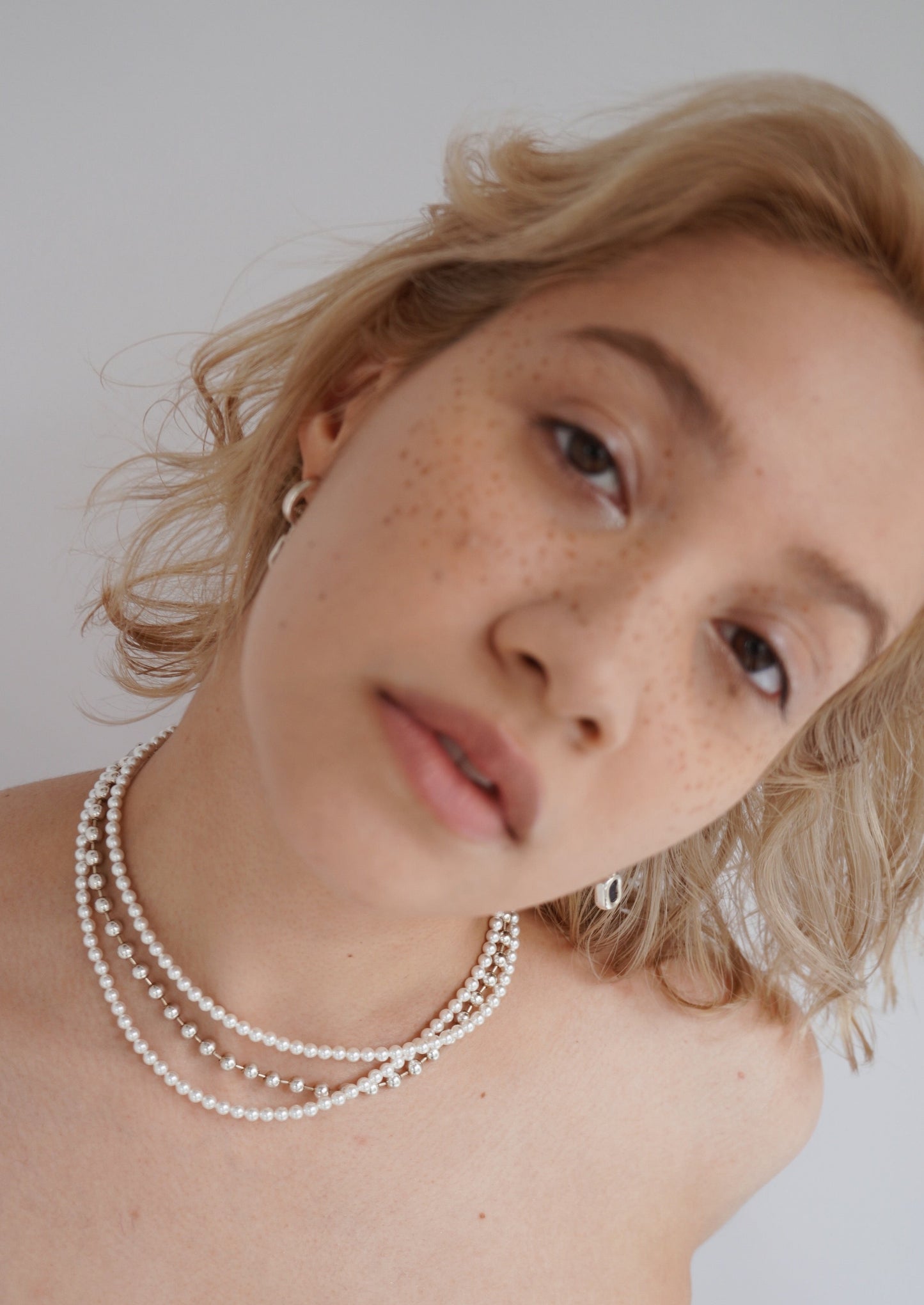 Many Way Long Pearl Necklace（Gold / Silver）