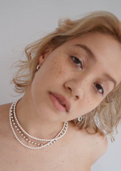 Big Ball Chain Choker 38cm（Gold / Silver）