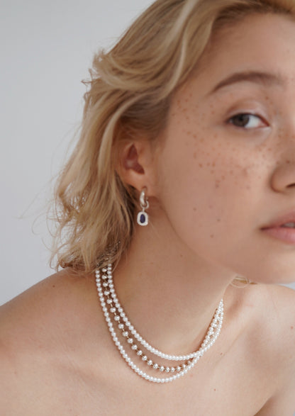 Many Way Long Pearl Necklace（Gold / Silver）