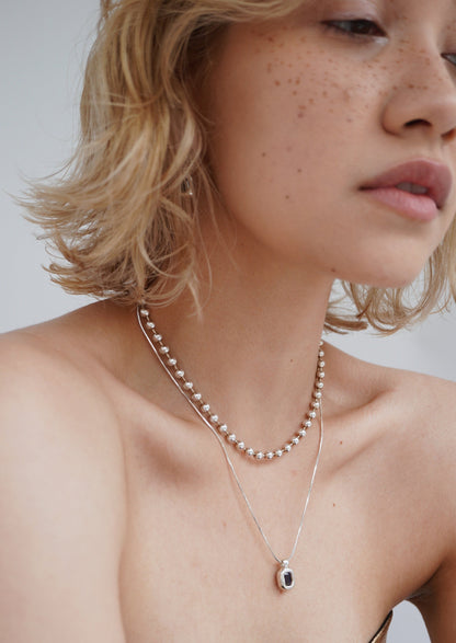 Big Ball Chain Choker 38cm（Gold / Silver）