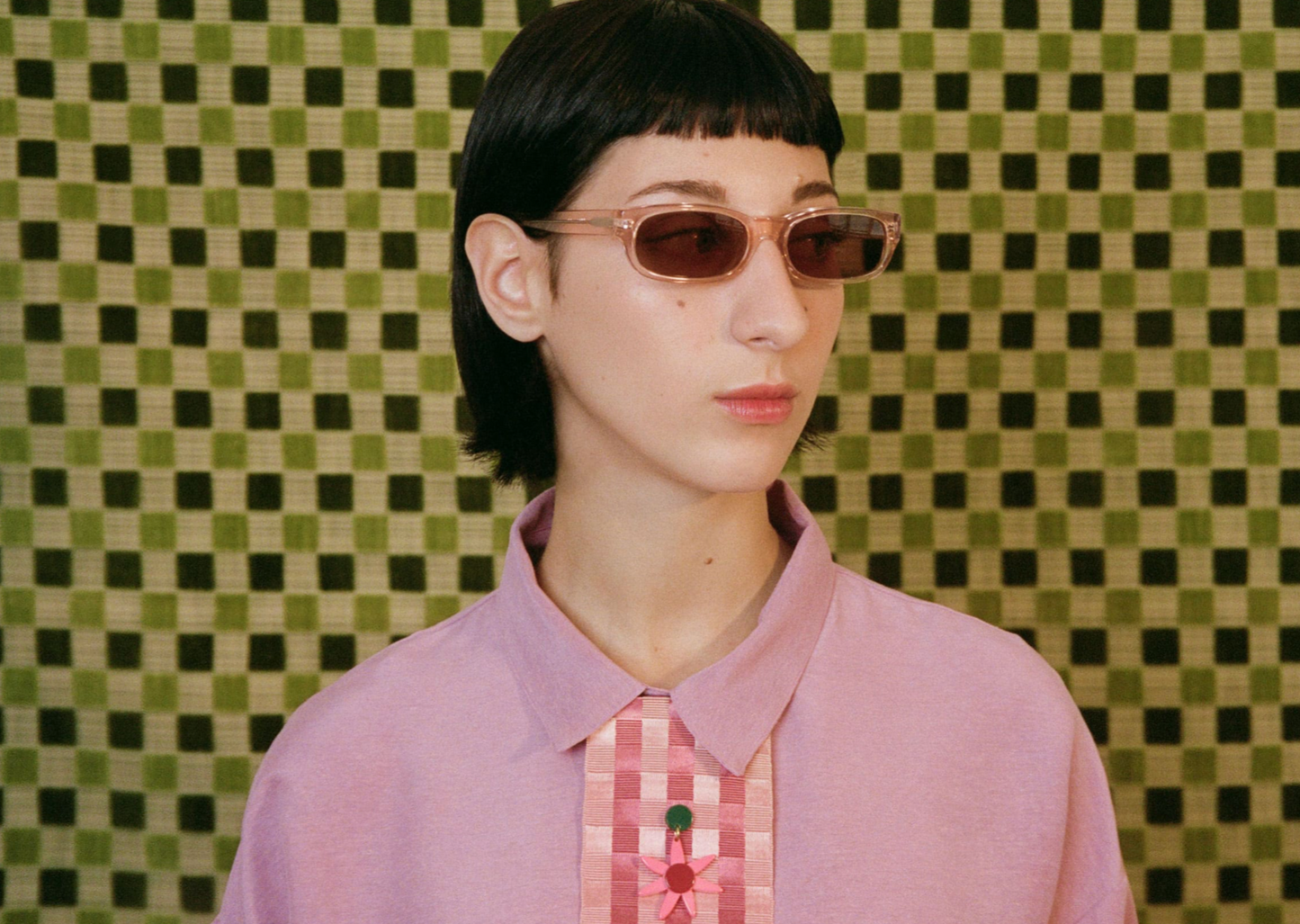 Susan Sunglasses / Clear Pink