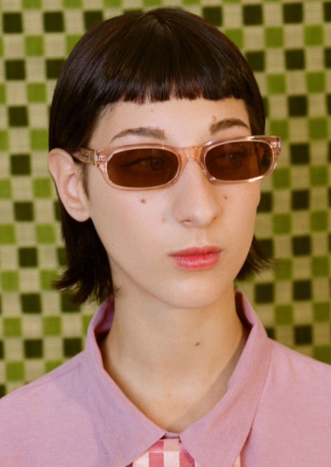Susan Sunglasses / Clear Pink