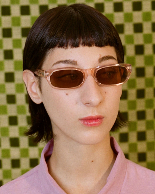 Susan Sunglasses / Clear Pink