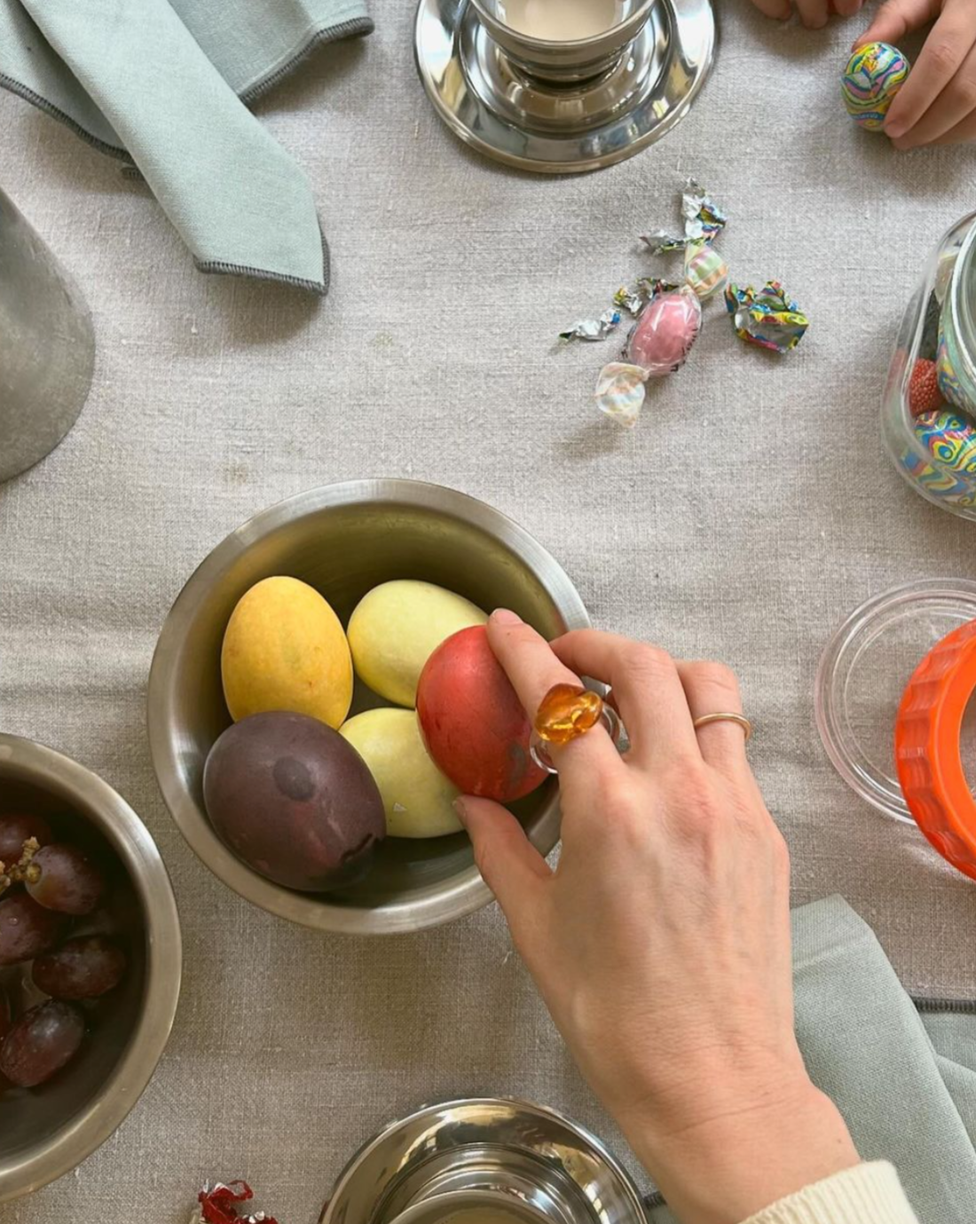 Love Glass Ring / Amber