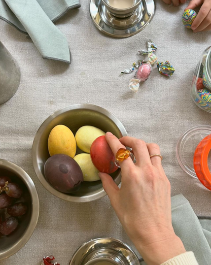 Love Glass Ring / Amber