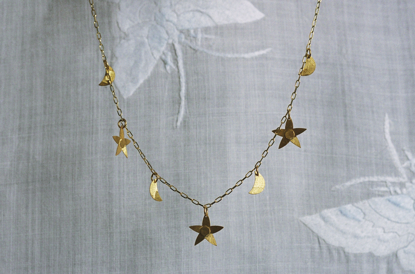 Nisa Star & Moon Necklace