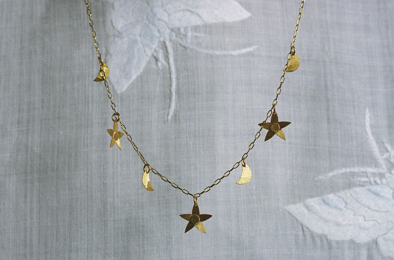 Nisa Star & Moon Necklace