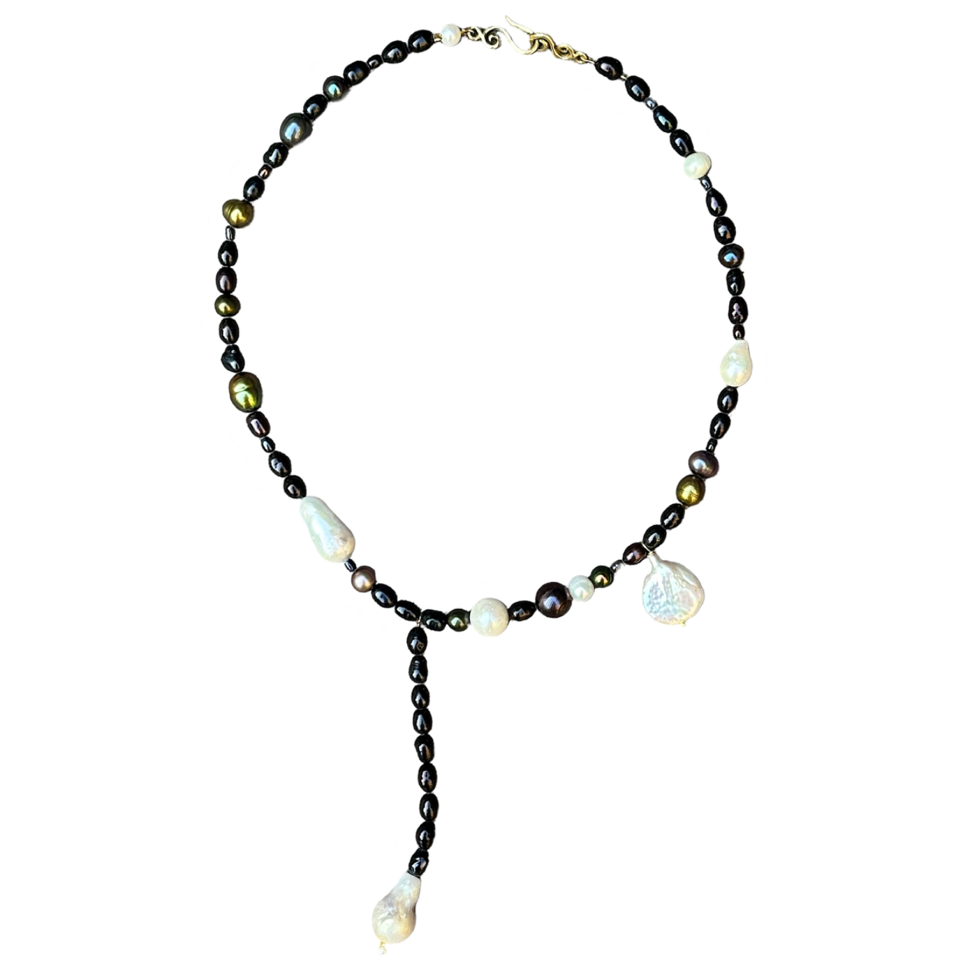 OOAK Pearl Necklace / Black
