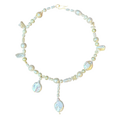 OOAK Pearl Necklace / White