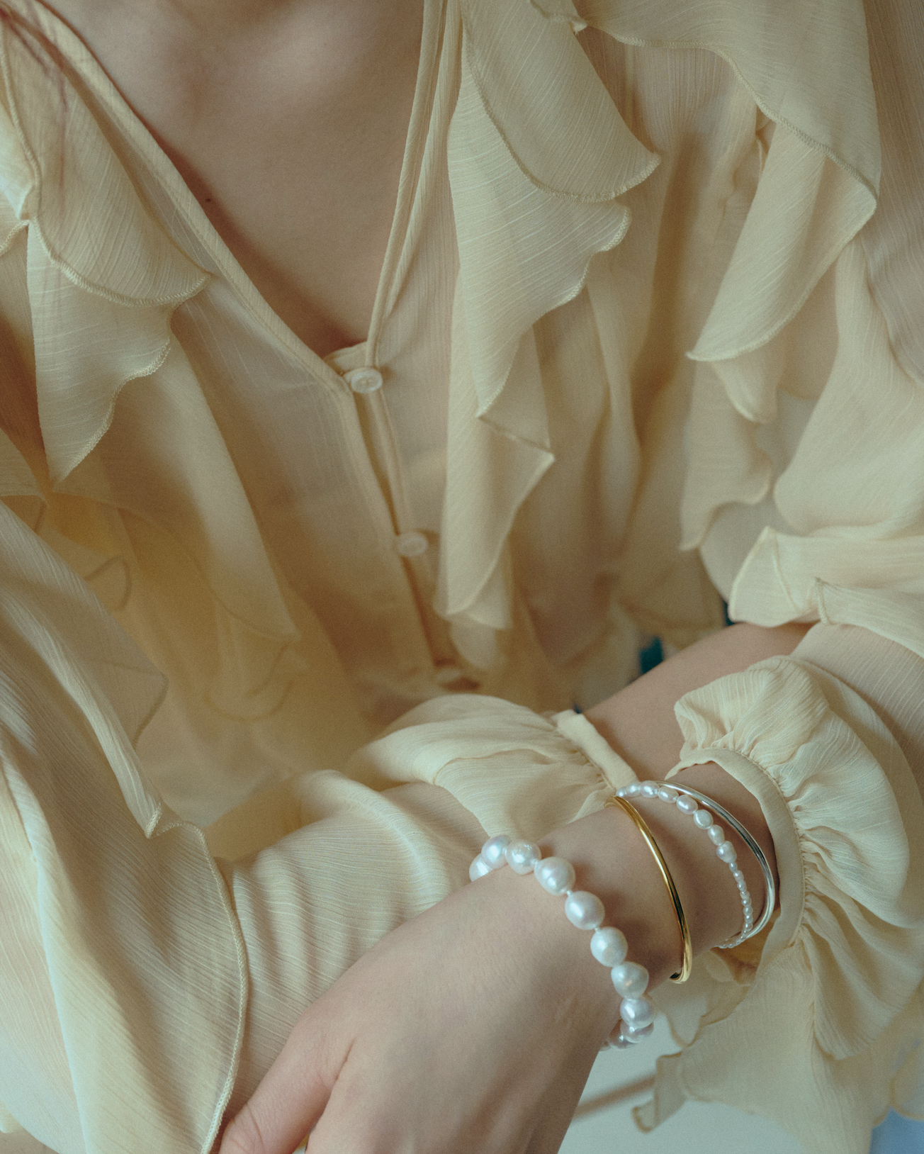 Baroque Pearl  Bracelet（Gold / Silver）
