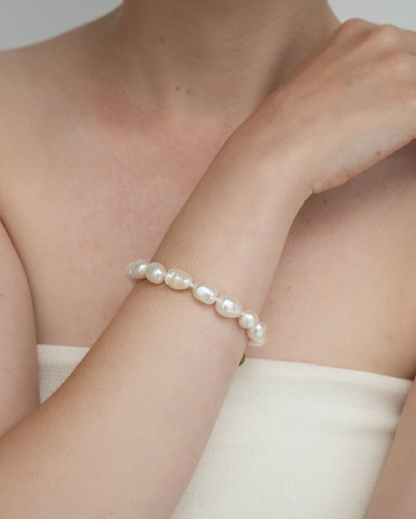 Baroque Pearl  Bracelet（Gold / Silver）
