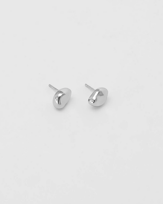 Bean Studs / Silver