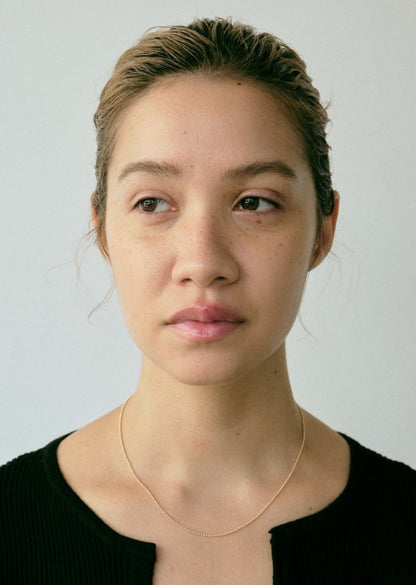 Fine Ball Chain Necklace / 18K