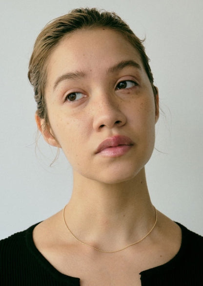 Fine Ball Chain Necklace / 18K