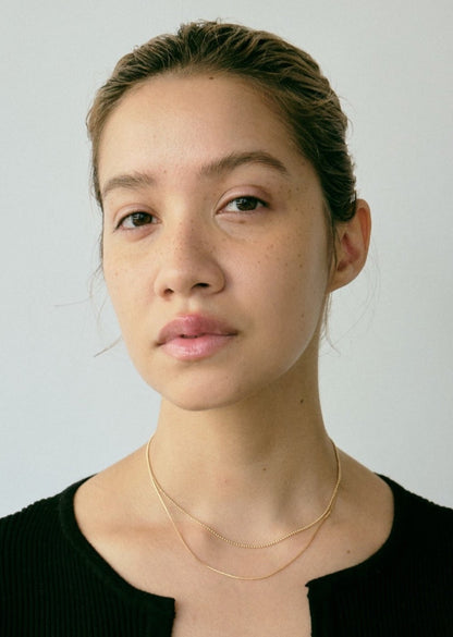 Fine Box Chain Necklace / 18K