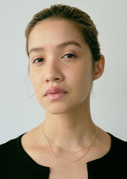 Fine Ball Chain Necklace / 18K