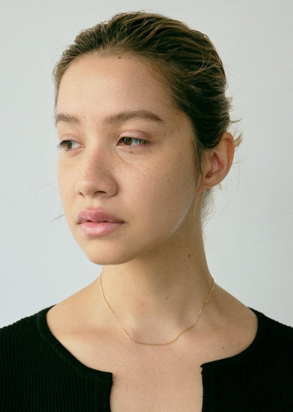 Fine Box Chain Necklace / 18K